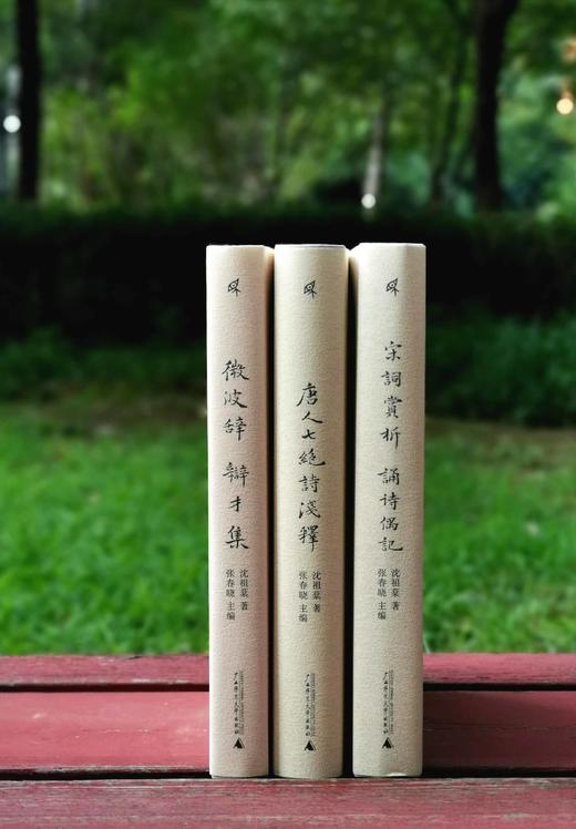 毛边精装本！！《沈祖棻全集》（前三卷）：《微波词 辩才集》《唐人七绝诗浅释》《宋词赏析 诵诗偶记》沈祖棻著，32开， 共1228页，广西师范大学出版社2023年8月一版一印。定价249，售价199.2 商品图1