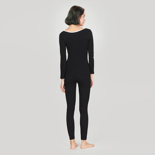 都市丽人舒暖保暖衣女负5至5度适穿无缝面料无缝保暖衣中厚款套装秋衣秋裤LW33A2 商品图3