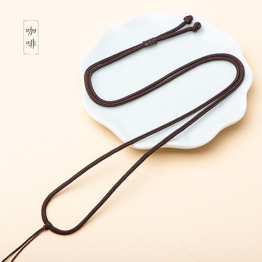 可调节编织挂绳子项链男女士无吊坠复古配链饰品配饰简约最长约70cm 商品图4