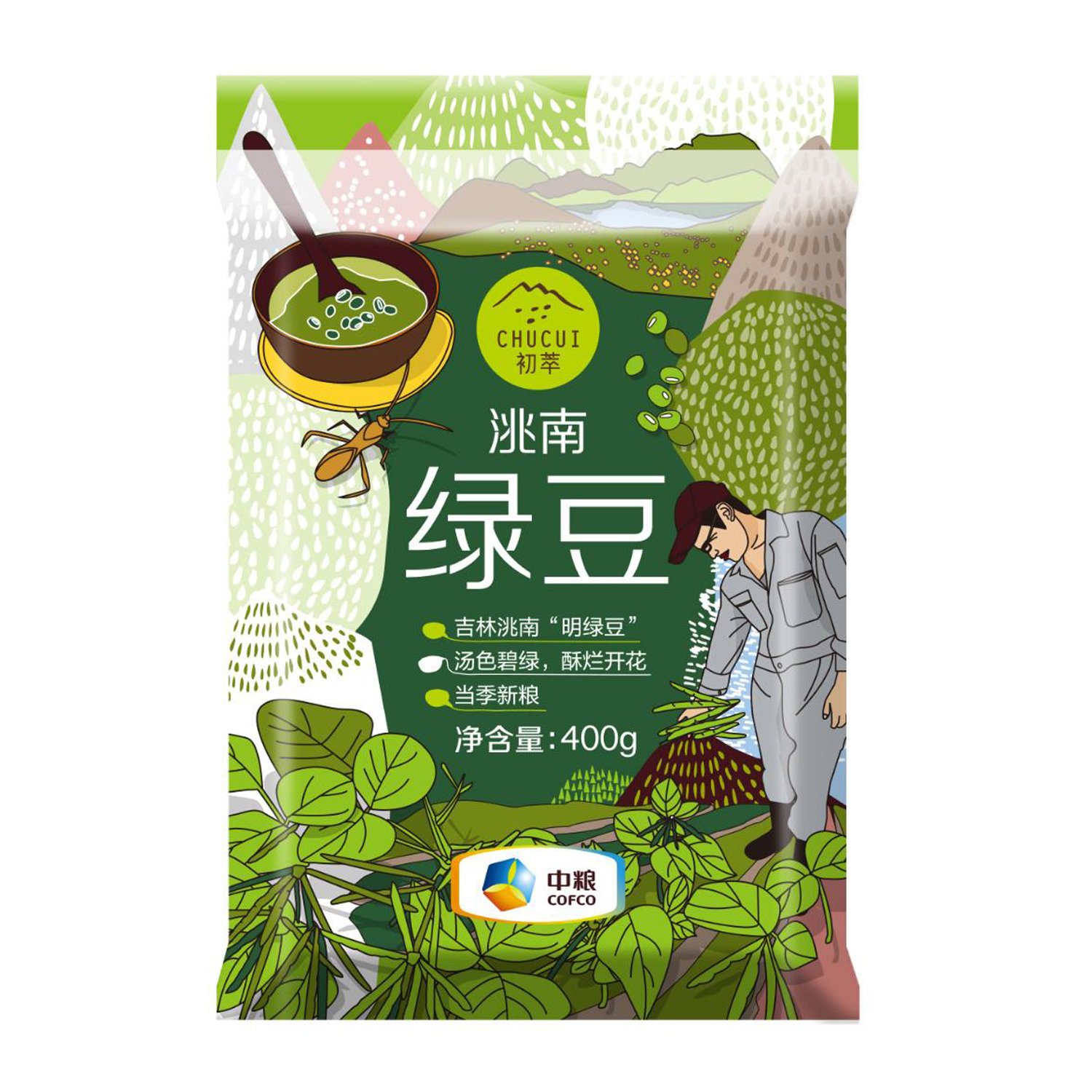 中粮初萃洮南绿豆400g