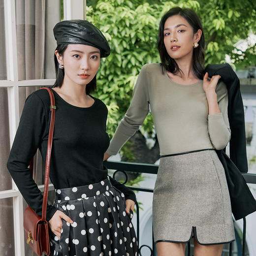 都市丽人舒暖保暖衣负5至5度适穿无缝面料暖洋洋女士发热纤维保暖衣中厚款套装新年本命年红品LW31B3 商品图4