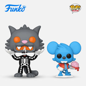 Funko POP Buddy Simpsons ItchyScratch辛普森一家猫鼠大战主题公园限定款手办摆件 65023
