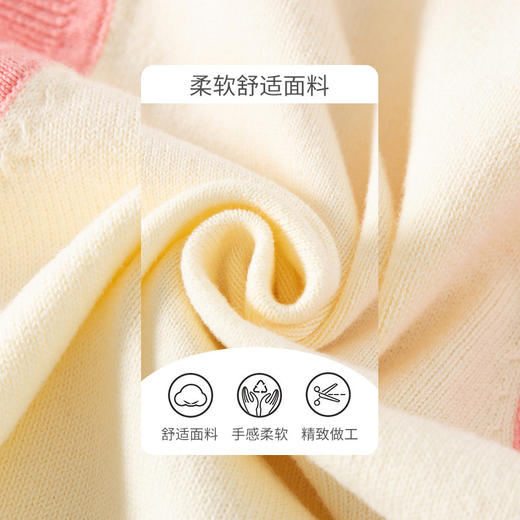 时尚花朵设计，纯棉材质，温暖舒适，2023新款儿童针织马甲，让你的宝宝在秋冬季节更加可爱与时尚lmzbsh#异业福利 商品图1