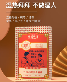 广式汤料包  五指毛桃煲汤宝 100g/袋*2袋 :茯苓 薏米 赤小豆 红枣 五指毛桃 组合