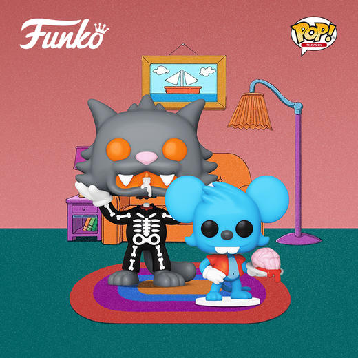 Funko POP Buddy Simpsons ItchyScratch辛普森一家猫鼠大战主题公园限定款手办摆件 65023 商品图2