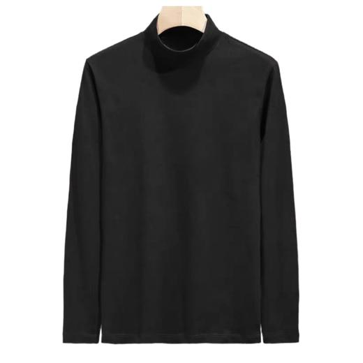 【保暖打底衫秋冬必备】SCHIESSER德国舒雅男士半高领长袖打底衫里层轻磨毛，可打底可单穿保暖35/21831Q 商品图3