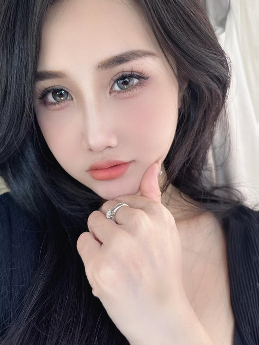 <月抛大直径>Jellydoll-玉蓝青花--14.5mm【月抛 0-1000度 含525/575】 商品图2