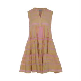 Devotion  Twins - ELLA SHORT SLEEVELESS - YELLOW/PINK - 女装连身裙 - 黄粉色