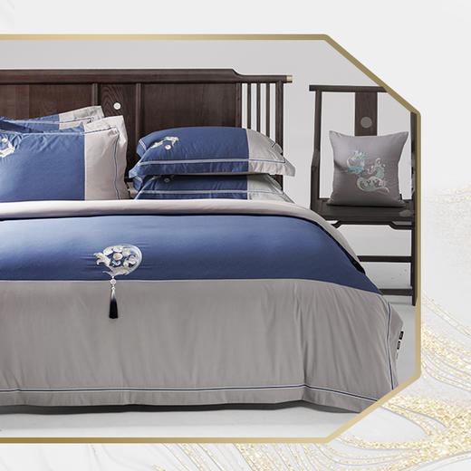 多喜爱山海经 80S云丝缎磨绒四件套 文鳐金樽/游园惊梦hlcs 商品图5