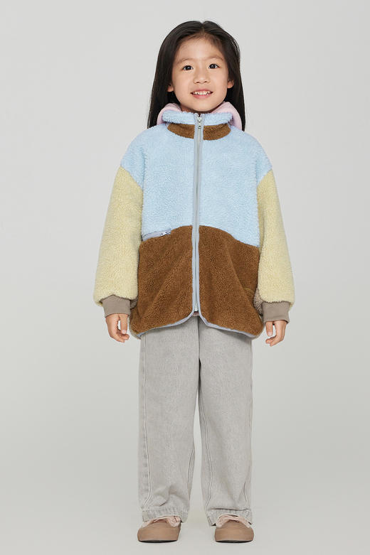 jnby  23年秋款 针织撞色保暖仿皮草  1N9A10190 商品图0