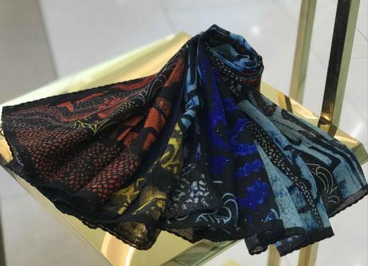 优品堂【素时锦年】100*100精品羊毛方巾 商品图3