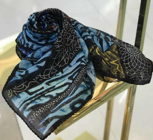 优品堂【素时锦年】100*100精品羊毛方巾 商品图11