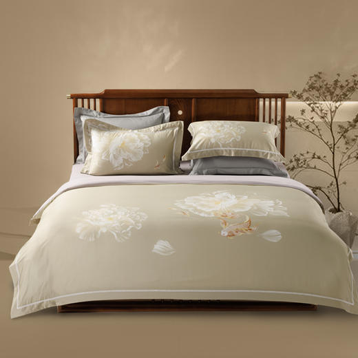 多喜爱山海经 60S贡缎磨绒四件套 花开荼蘼/纵横山海/雅韵文鳐/福鹿满盈/鱼跃hlcs 商品图8