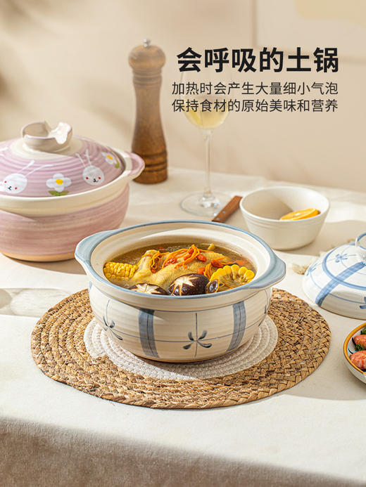 摩登主妇砂锅炖锅家用煤气灶专用耐高温煲仔饭煲汤炖汤沙锅砂锅煲 商品图2