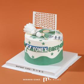 【提前三天预定】翻糖工艺|羽毛球蛋糕【D4537】