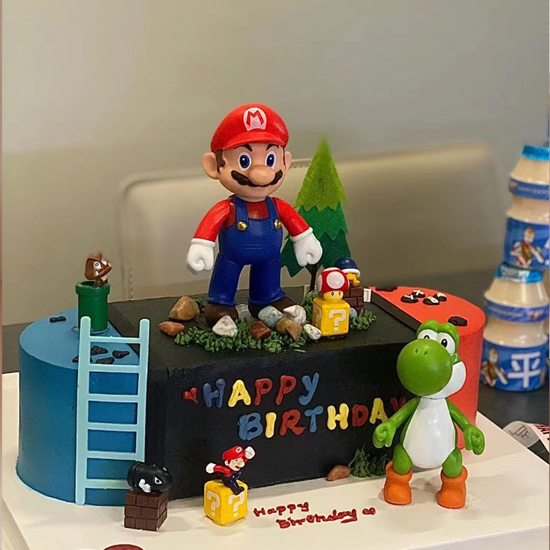 【超级玛丽游戏机】- 儿童生日蛋糕