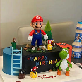 【超级玛丽游戏机】- 儿童生日蛋糕