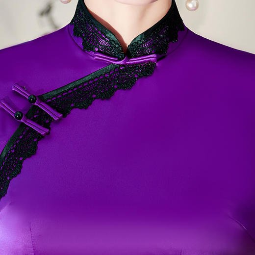 XYG9011走秀旗袍礼仪旗袍长款夏秋季演出走秀舞台表演大码宴会年会表演 商品图2