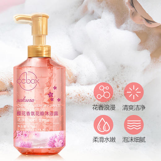 【买二送一❗️樱花香氛花瓣沐浴露】深入清洁肌肤毛孔，洁净肌肤，芳香四溢，滋润身心，持久沐浴新体验。男女适用，补水保湿，留香久长。一瓶多效，舒缓疲惫。补水保湿男女持久留香沐浴液父亲节礼物新年礼盒年货礼盒 商品图3