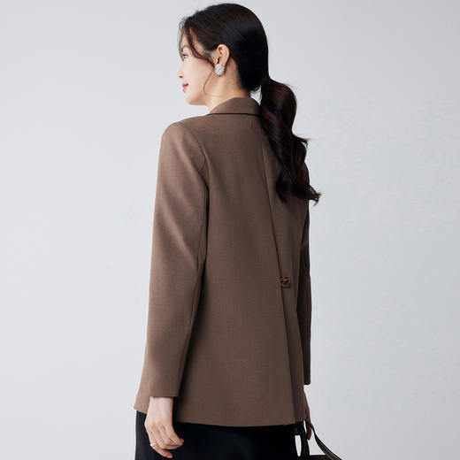 【舒适百搭】罗蒙春秋款女式西服简约干练职场日常挺括有型西服外套女 商品图5