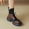 时尚机车感，拼接撞色厚底短靴TYM-20021 商品缩略图8
