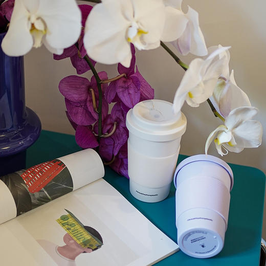 【定制产品不零售】Zhalabo环保可降解随行杯马卡龙色350ml咖啡杯带盖便携直饮高颜值 商品图1