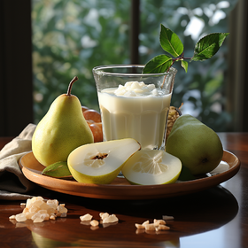 雪梨百合豆浆