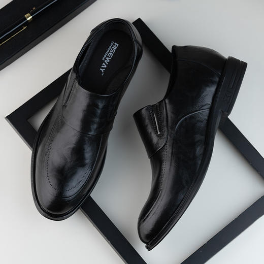 隐形增高6cm男士皮鞋商务休闲百搭套脚正装英伦时尚婚鞋男伴郎鞋 商品图4