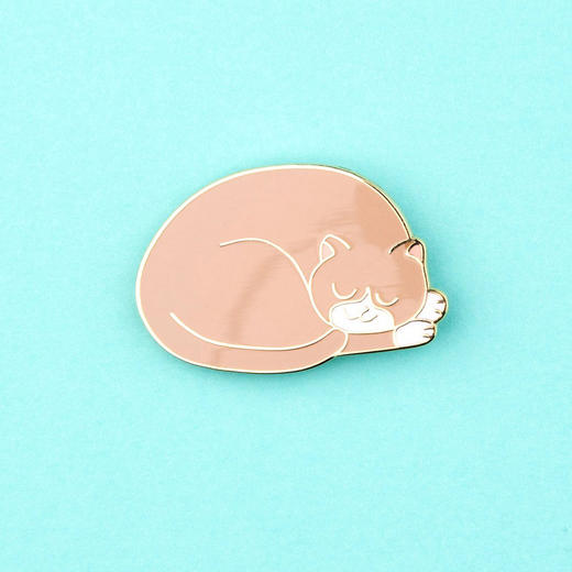 北京仓｜Coucou Suzette-Meow-睡着的猫 胸针［法国设计师］ 商品图0
