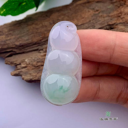 派瑞翡翠 翡翠挂件 糯种 飘花 商品图2