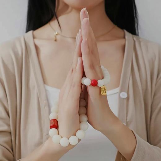 【如意款】博物馆监制白菩提根珠串证书齐全正品保证幸运珠平安好运手链文玩盘玩 商品图1