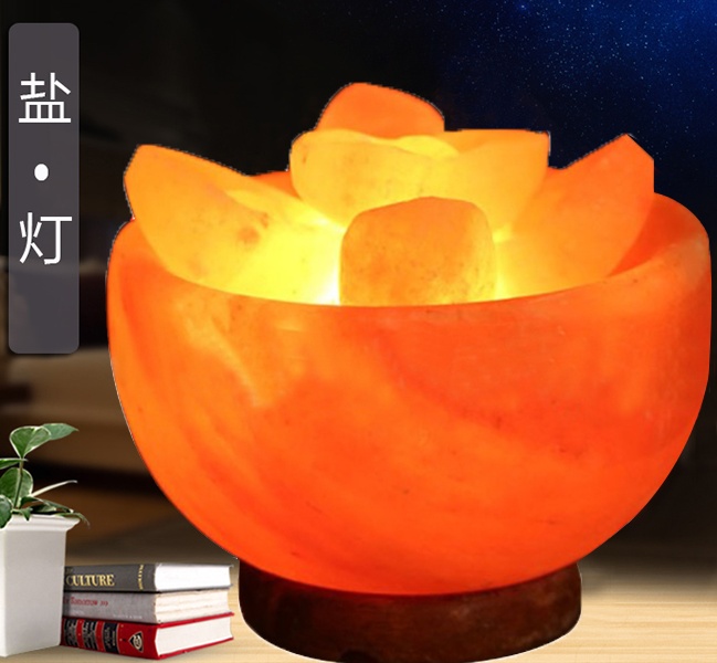 盐灯-满盆 扩香盐灯小夜灯 桌面摆件 好眠
