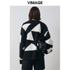 VIMAGE纬漫纪冬季新款撞色显瘦百搭基础简约针织衫V2001613 商品缩略图4