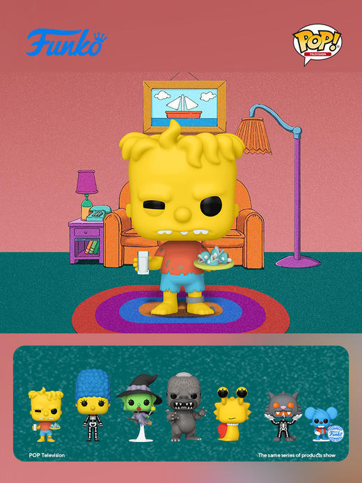 Funko POP Simpsons Hugo Simpson辛普森一家雨果辛普森手办摆件 64360 商品图1