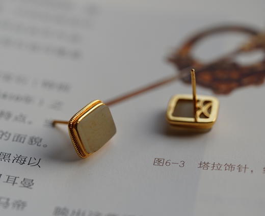 小方圆  和田耳钉【 嘉石122】 商品图5