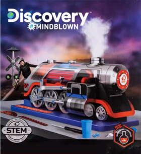 Discovery 蒸汽火车引擎模型套装可DIY火车拼接积木儿童益智玩具 8岁+