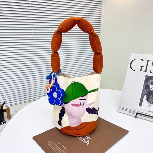 可爱表情系列手提水桶包女原创水桶包 商品图6