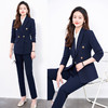 【上衣+裤子】罗蒙女式套装商务简约职场通勤简约西装两件套女 商品缩略图5