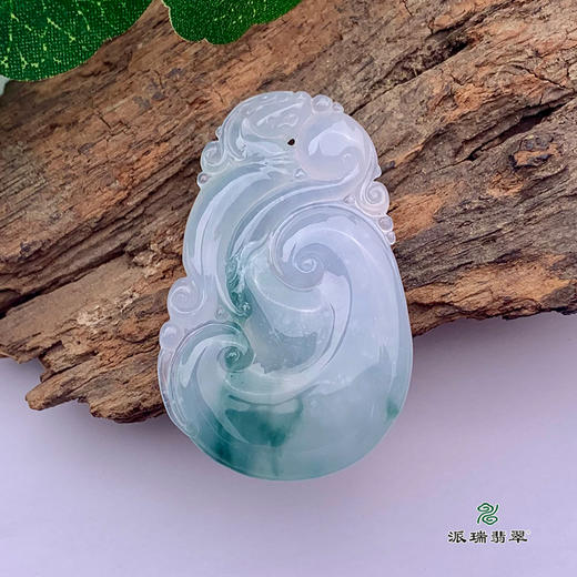 派瑞翡翠 翡翠挂件 糯种 飘花 商品图3