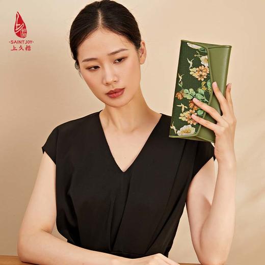 SAINTJOY/上久楷 宋锦晚宴包 手包 斜背包  生机   BWS23B1101 商品图10