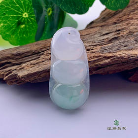 派瑞翡翠 翡翠挂件 糯种 飘花