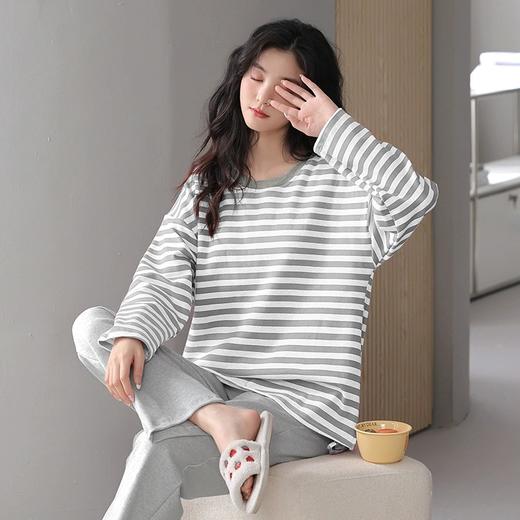 长袖新款带胸垫家居服 舒适居家 宽松休闲 商品图3