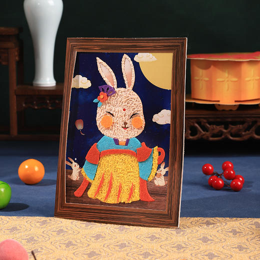 2023年新品兔欢喜迎中秋节手工盒子非遗手工 商品图2