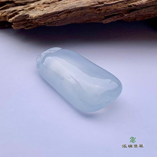 派瑞翡翠 翡翠挂件 糯种 白冰 商品图4