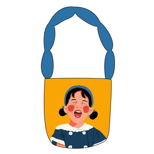 可爱表情系列手提水桶包女原创水桶包 商品图1