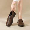 ZHR厚底乐福鞋2023秋季新款英伦风法式小皮鞋jk一脚蹬单鞋ins女鞋 商品缩略图7