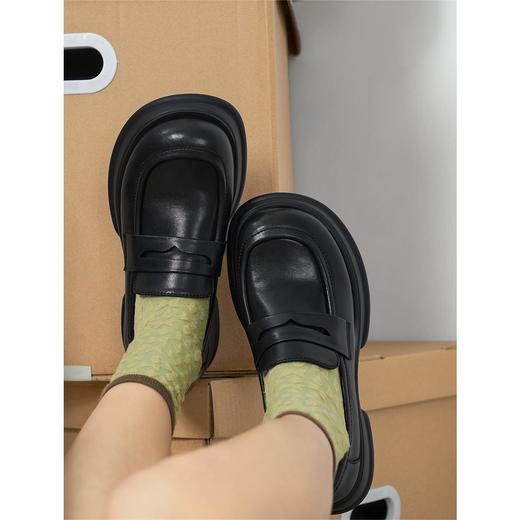 【冬即英伦风厚底乐福鞋】增高显瘦 轻便舒适 透气不闷脚 休闲百搭 商品图5