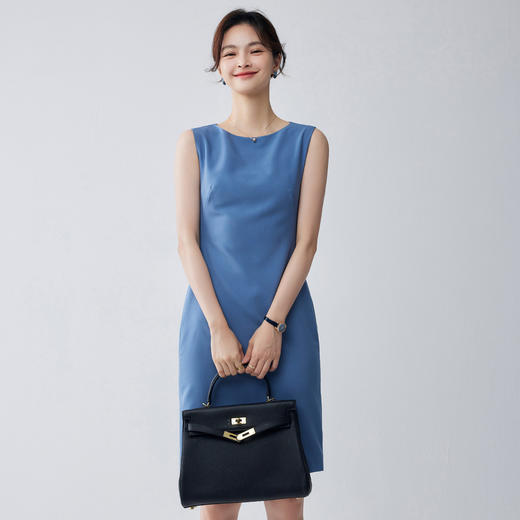 【简约百搭】罗蒙女士连衣裙时尚日常大众休闲无袖连衣裙中长款女 商品图7