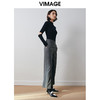 VIMAGE纬漫纪冬季气质通勤百搭显瘦高腰休闲直筒裤子V2005620 商品缩略图1