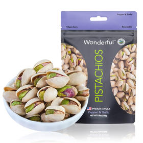 美国万多福加州进口开心果黑椒蒜香味168g/053964 无漂白大颗粒